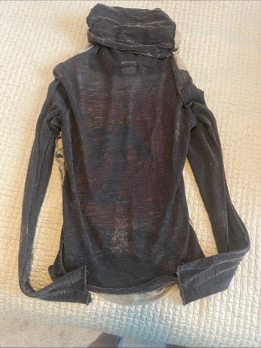 RARE SAMPLE Custo Barcelona Ewok First Live Heart Graphic Layered-Look Turtlenec - Picture 3 of 4